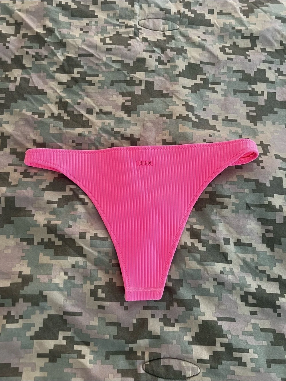 triangl swimwear Hot Pink Ribbed Bikini Bottom
